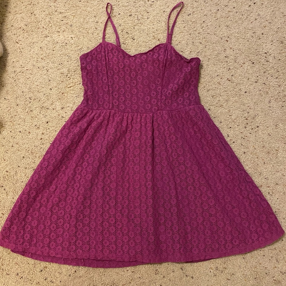 Fuchsia target dress w/ pockets